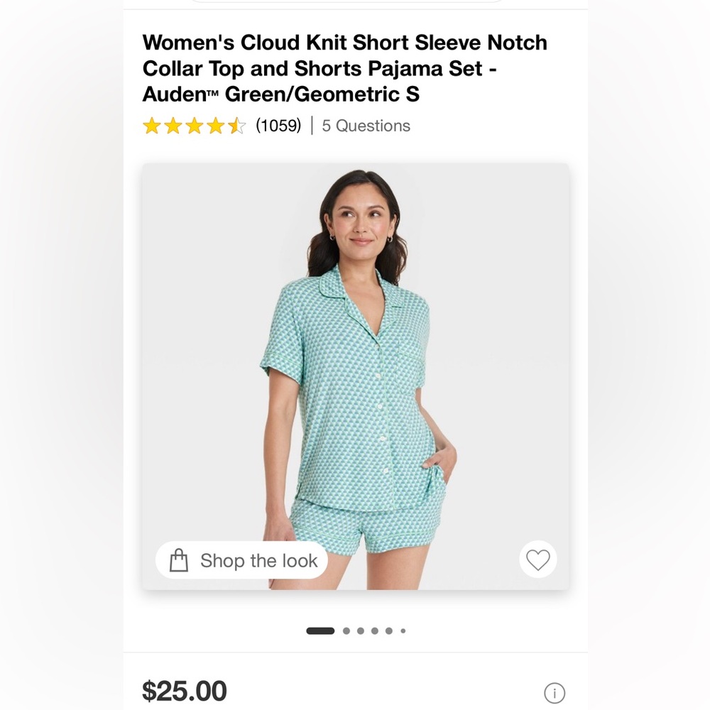 Target Pajama Set - Size Small